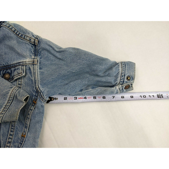 Vintage Levis Denim Jacket Size 4T Blue Tab Trucker USA 90S - Picture 4 of 10